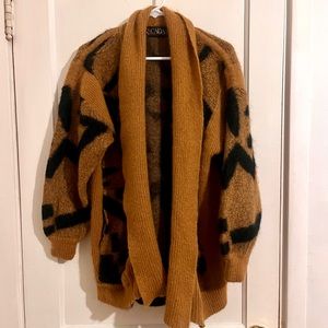 Vintage Escada by Margartha Ley Black & Caramel Cardigan